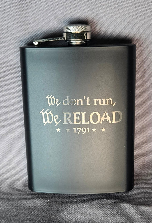 8oz Stainless Steel Hip Flask – We Don't Run